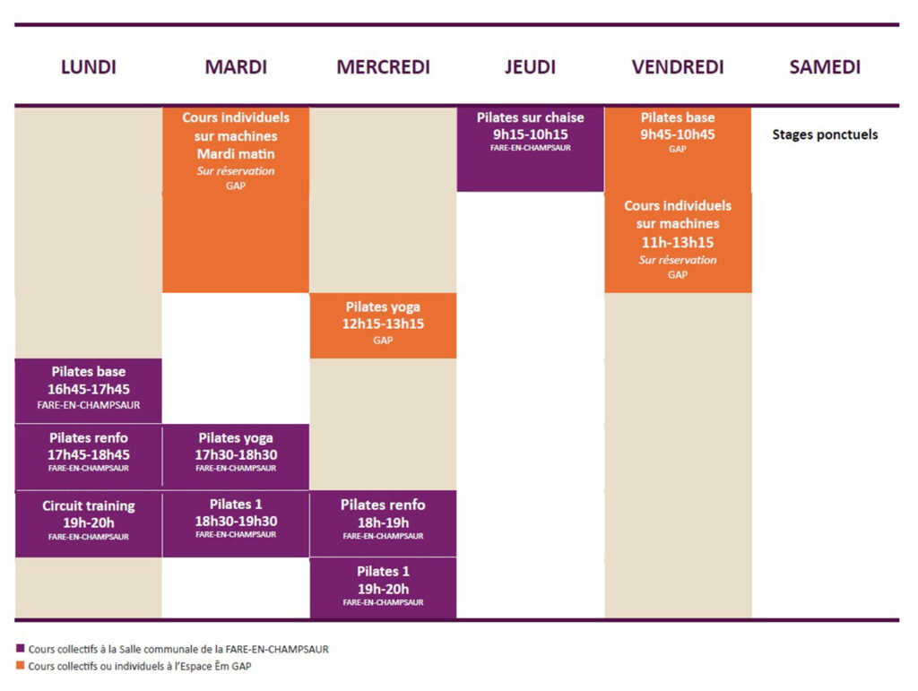 pilifit-planning-cours-2025-2026
